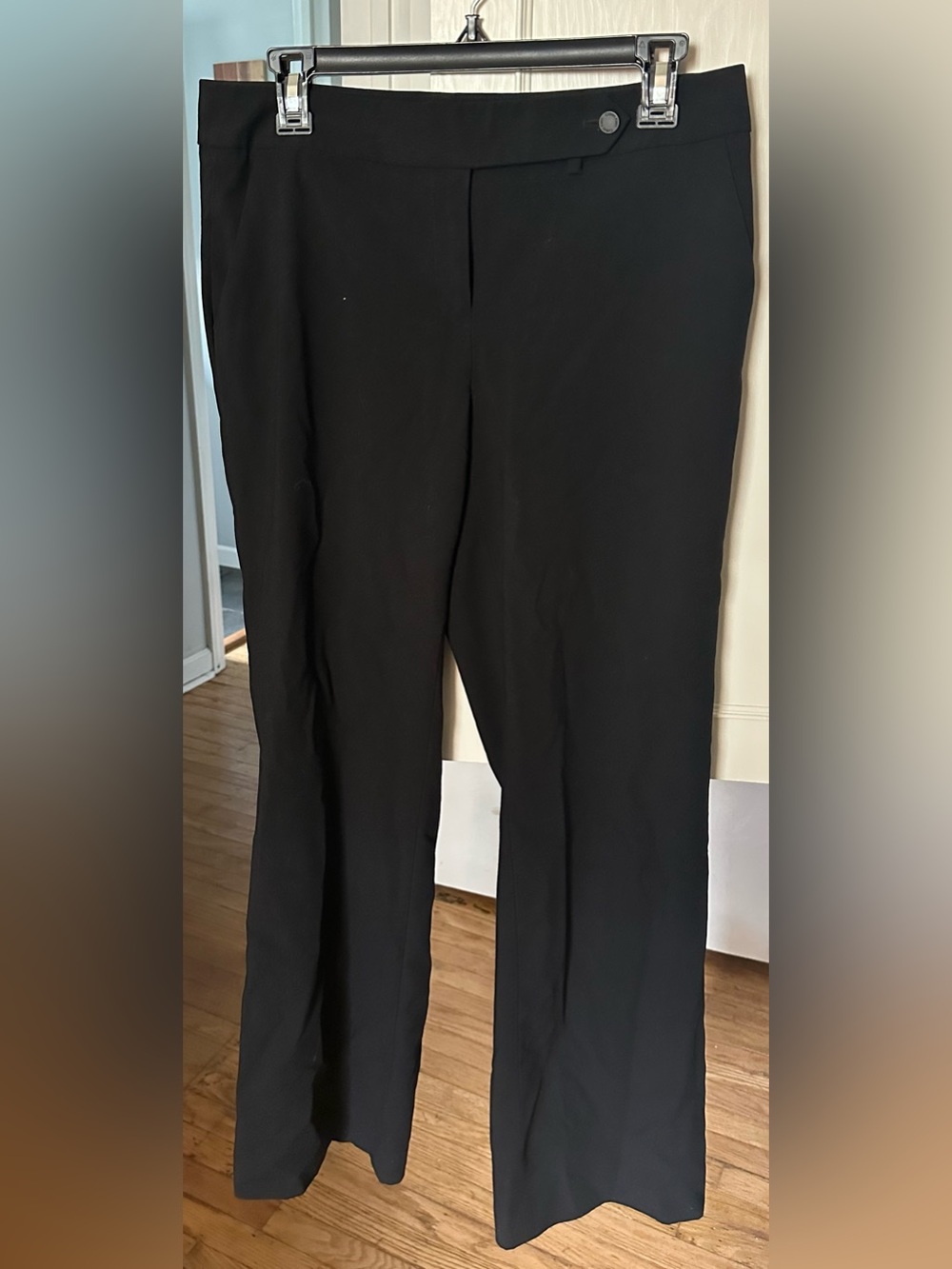 Calvin Klein Black Boot-Cut Dress Pants